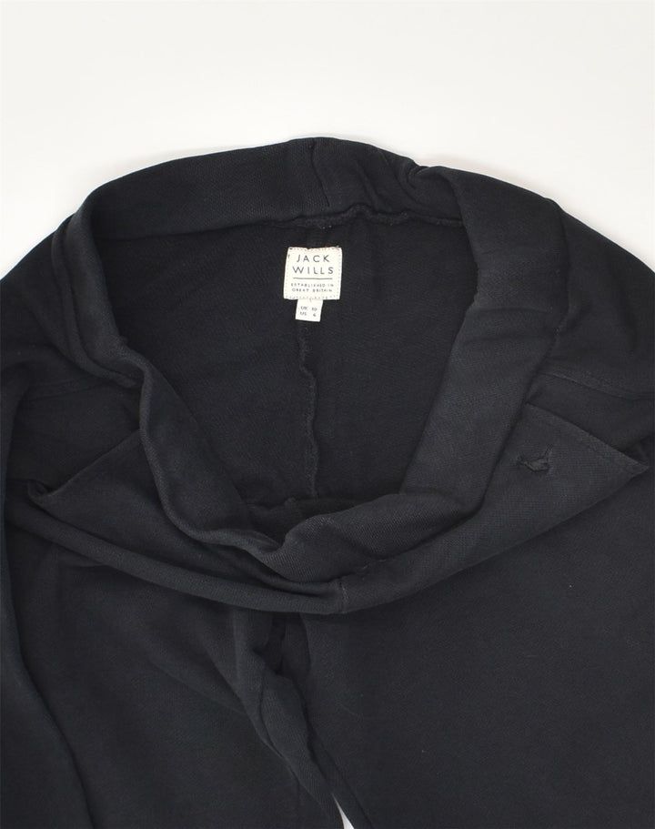 JACK WILLS Womens Tracksuit Trousers UK 10 Small Black Cotton | Vintage Jack Wills | Thrift | Second-Hand Jack Wills | Used Clothing | Messina Hembry 