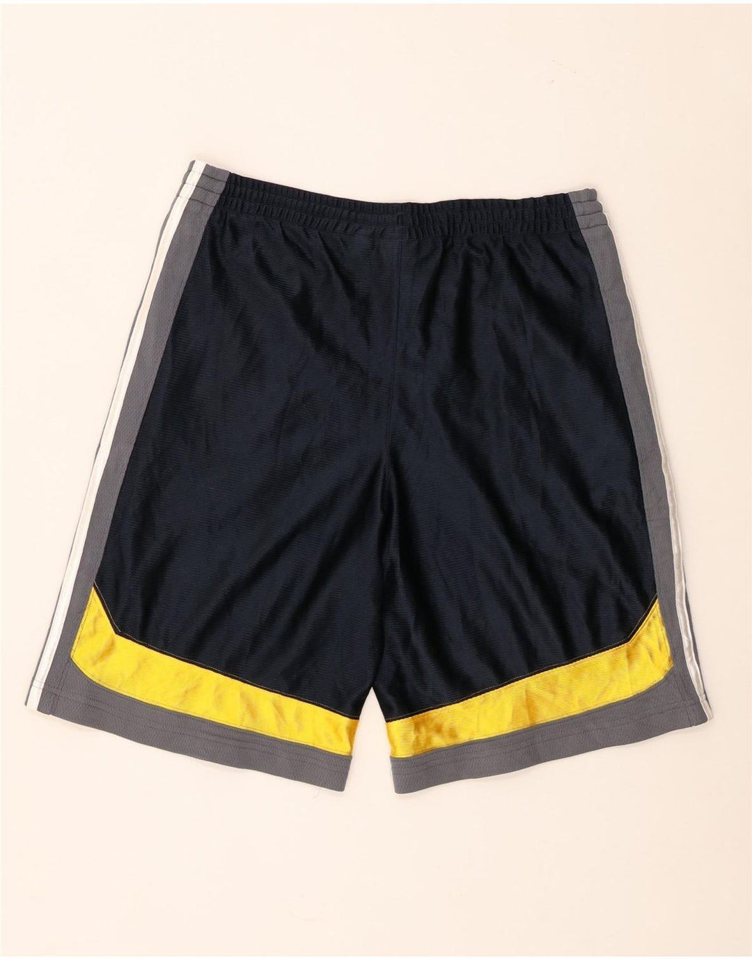 Pantaloncini sportivi Adidas da ragazzo 15-16 anni in poliestere color block blu
