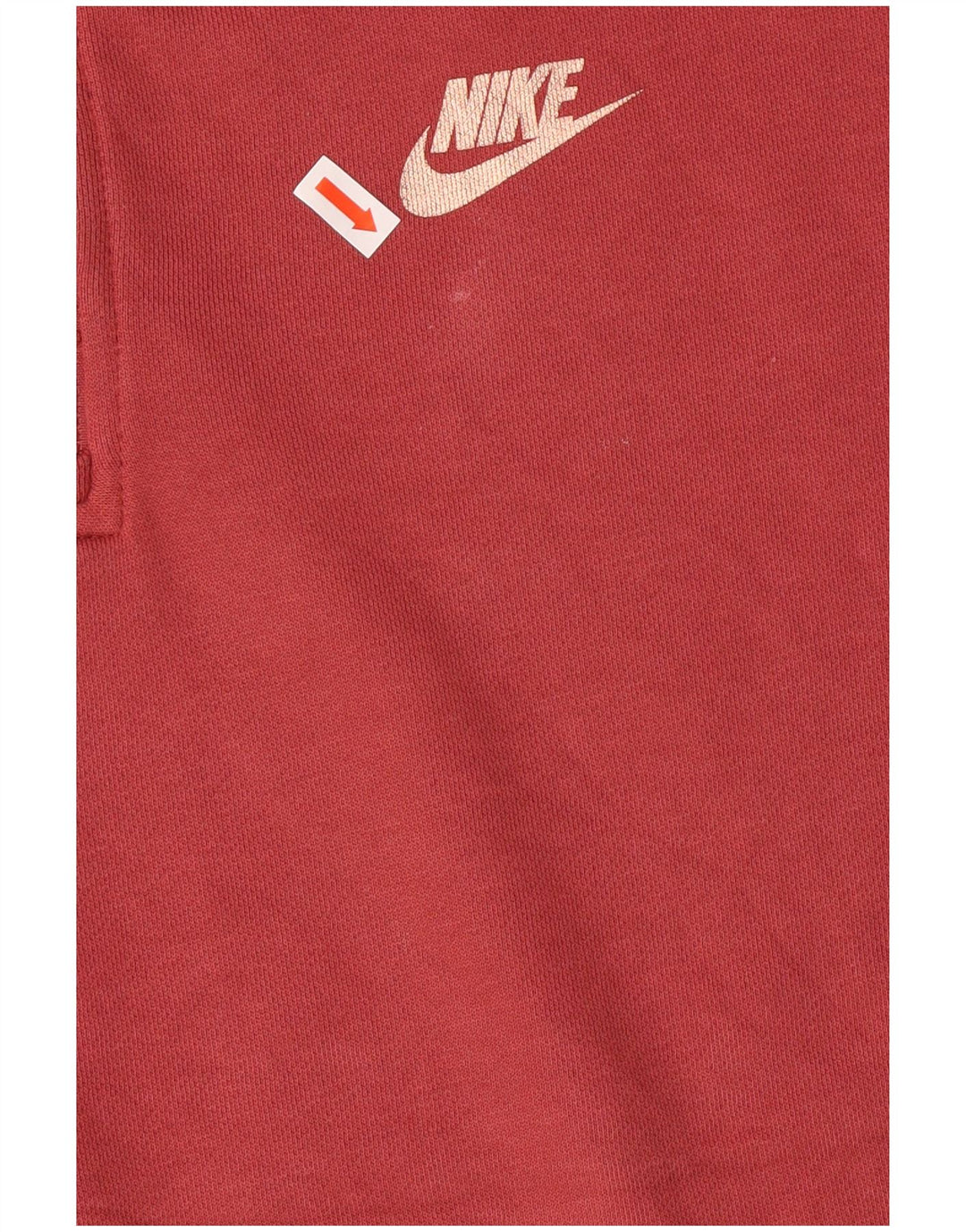 NIKE Felpa da donna oversize con collo con zip e grafica, maglione UK 10 piccolo rosa