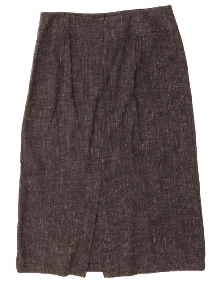 EILEEN FISHER Womens Straight Skirt Medium W30 Grey Flecked