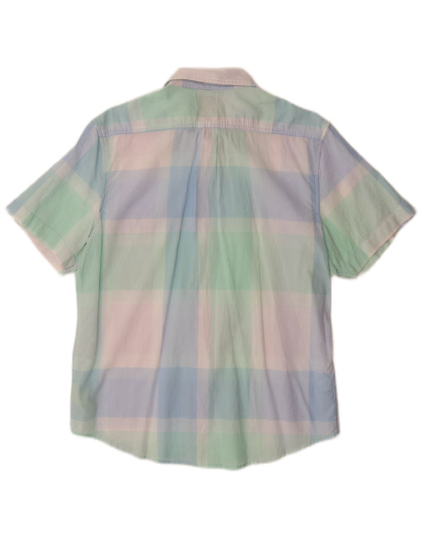 Camicia LEE da uomo a maniche corte vestibilità regolare in cotone a quadri multicolore medio