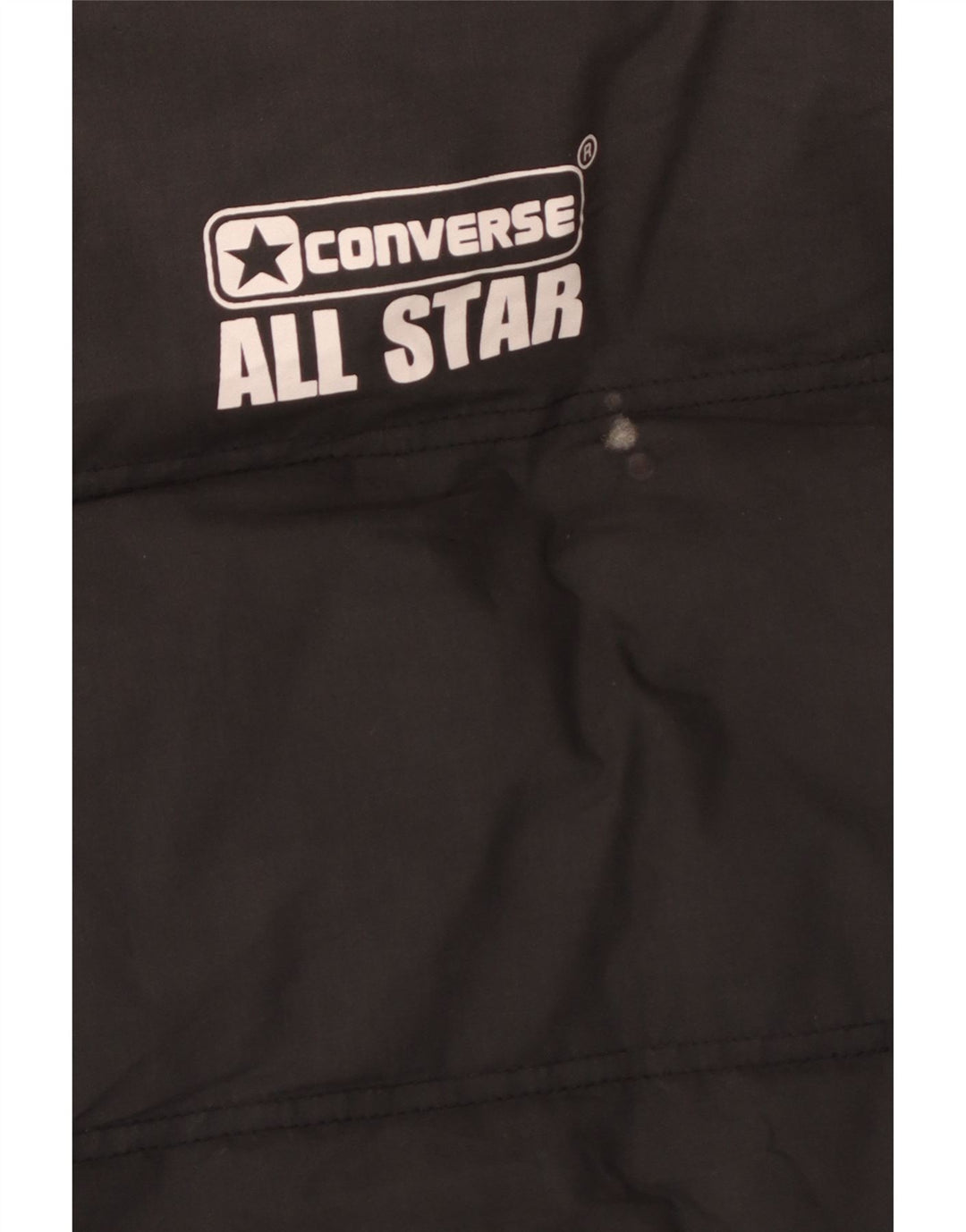 Gilet imbottito con grafica Converse da uomo UK 40 grande poliestere blu navy