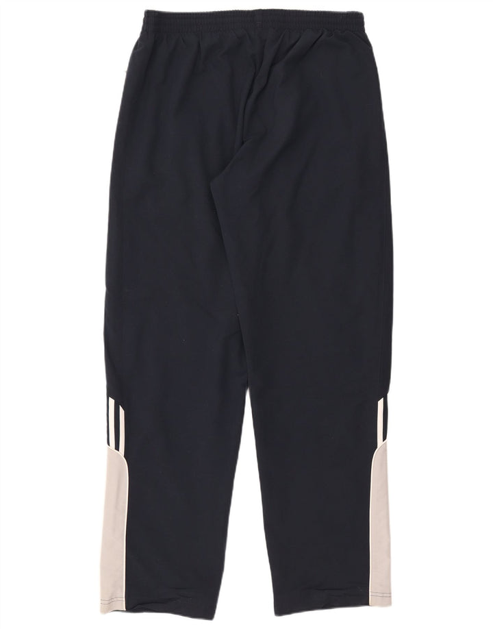 Pantaloni da tuta da uomo Adidas Large in poliestere color block blu navy