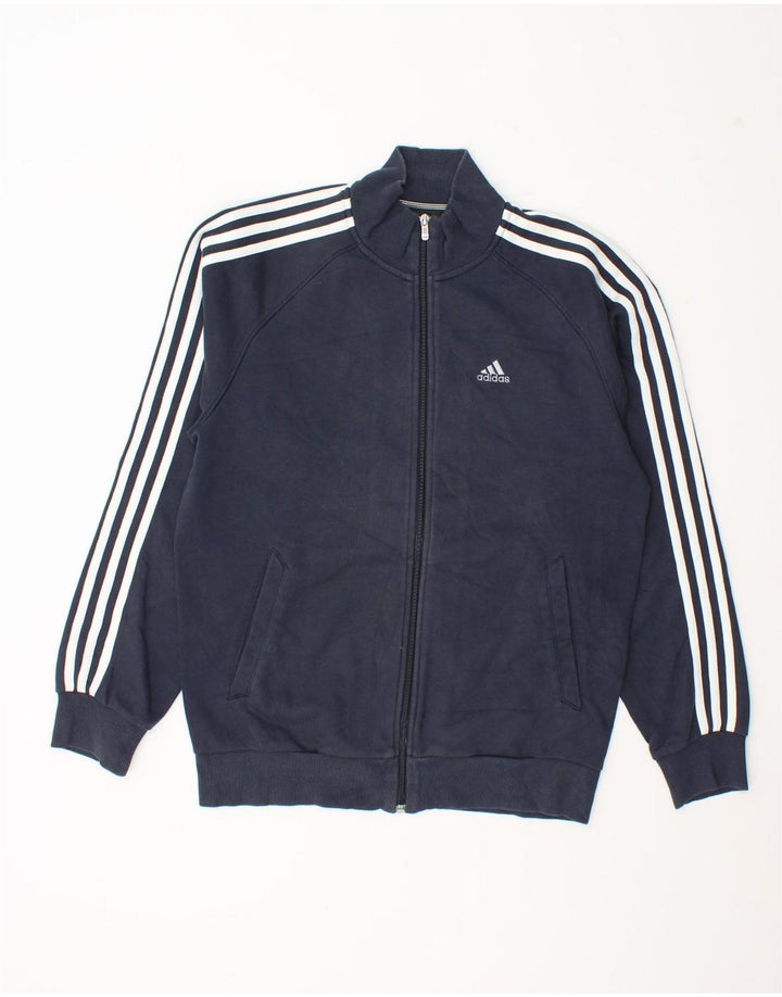 Giacca da ginnastica da uomo Adidas Clima 365 piccola in cotone blu navy
