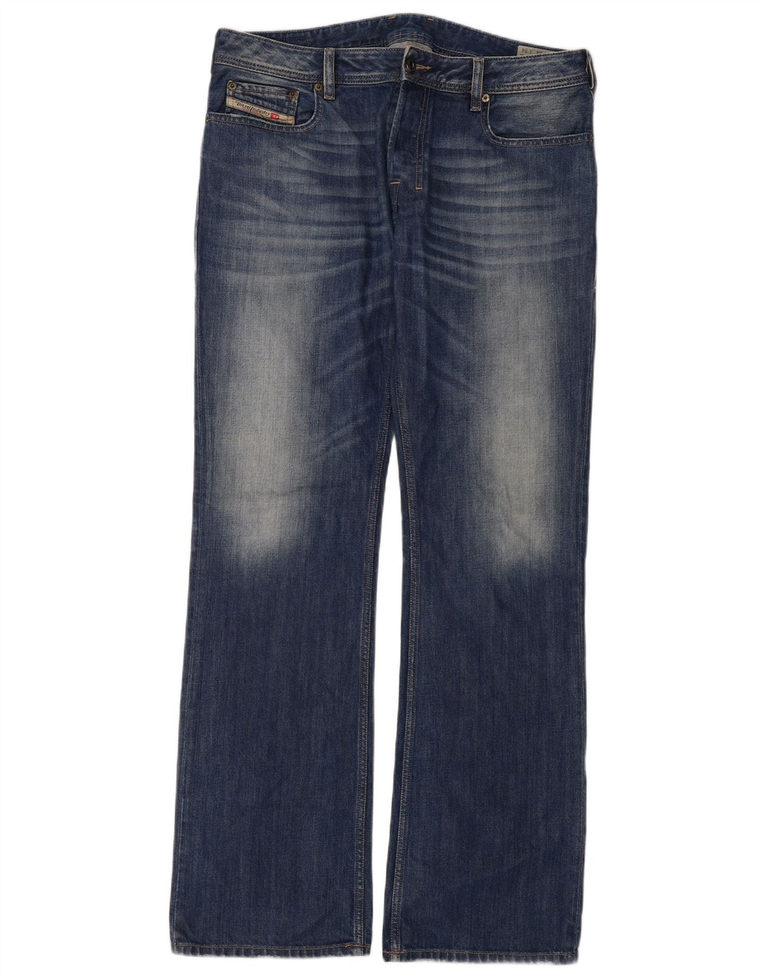 Diesel Jeans Zatiny Regular Bootcut da Uomo W34 L34 Cotone Blu