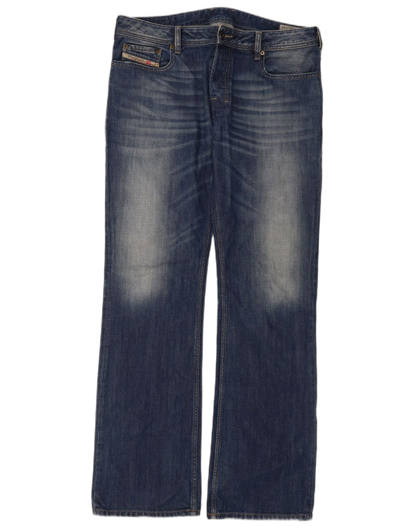 Diesel Jeans Zatiny Regular Bootcut da Uomo W34 L34 Cotone Blu