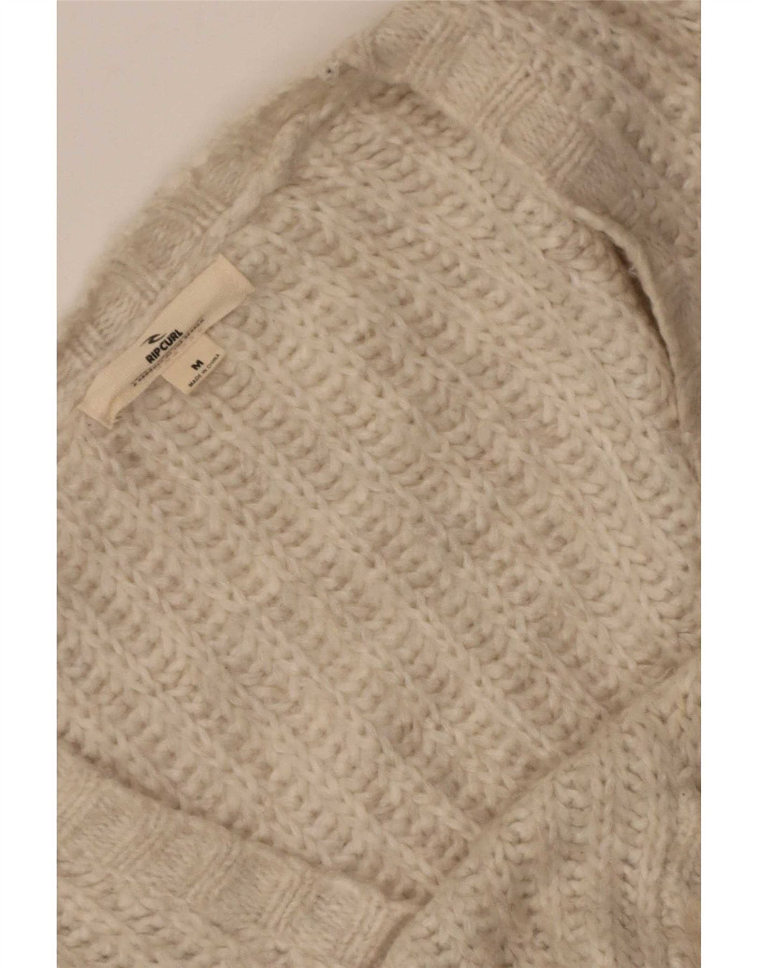 Maglione cardigan oversize da donna Rip Curl UK 14 Beige medio