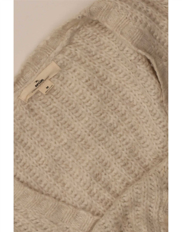 Maglione cardigan oversize da donna Rip Curl UK 14 Beige medio