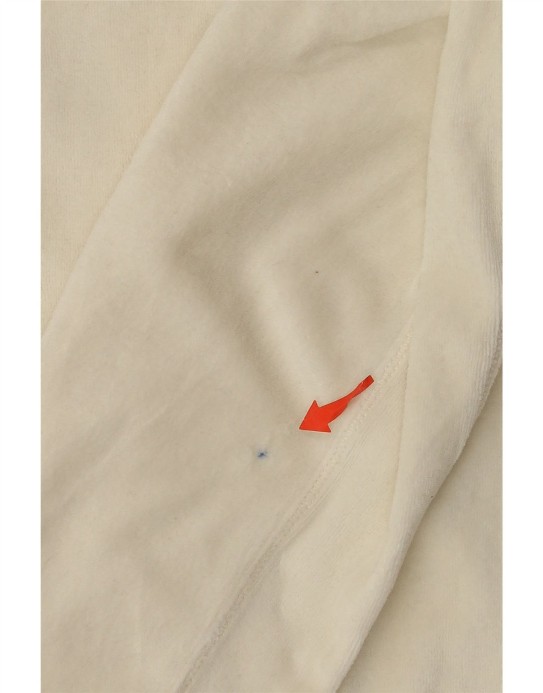 CHAMPION Giacca corta da tuta da donna UK 10 piccola bianco sporco