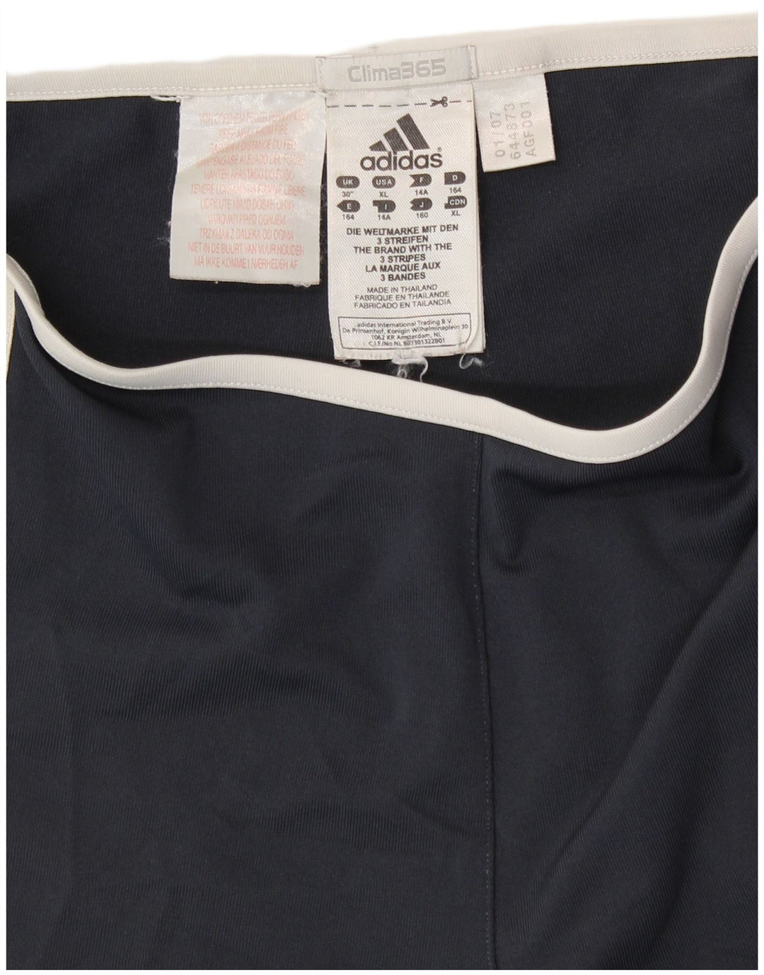 Pantaloni della tuta ADIDAS da ragazzo Clima 365 13-14 anni in poliestere blu navy