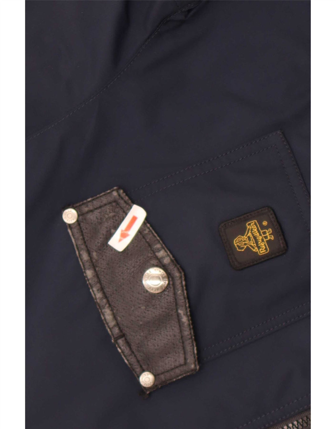 Giacca antipioggia da uomo Refrigiwear IT 48 Medium Navy Blue Colourblock Nylon