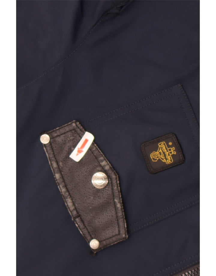 Giacca antipioggia da uomo Refrigiwear IT 48 Medium Navy Blue Colourblock Nylon