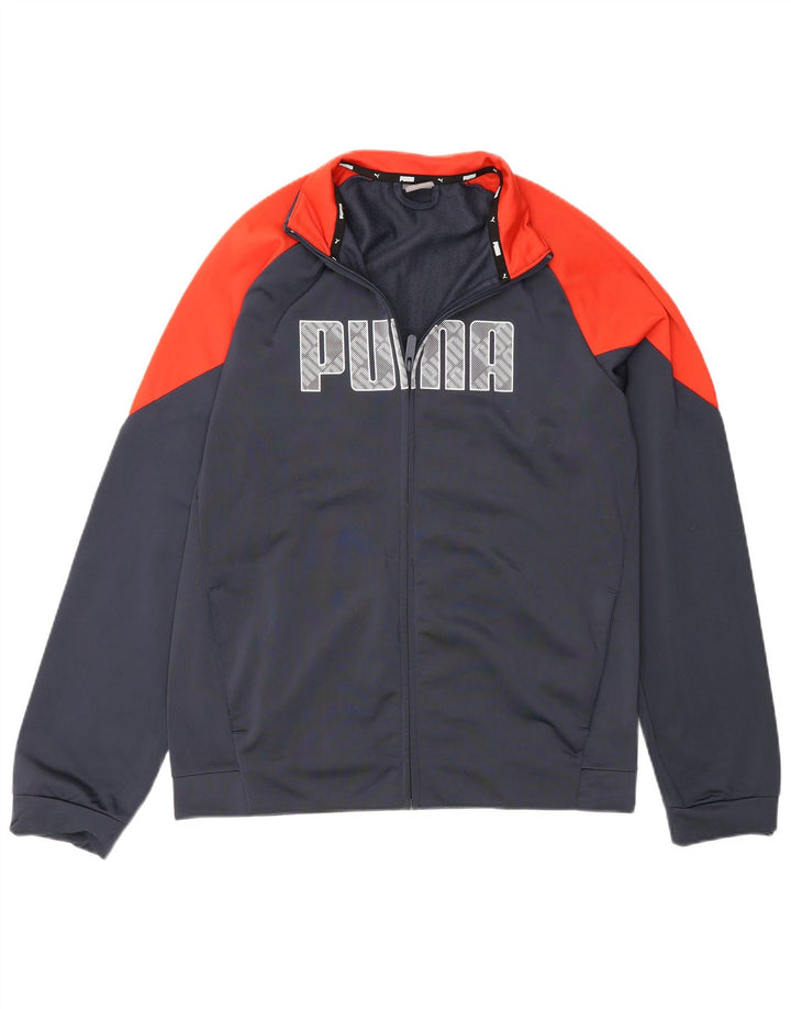Giacca da tuta grafica da ragazzo Puma 15-16 anni Colorblock grigio