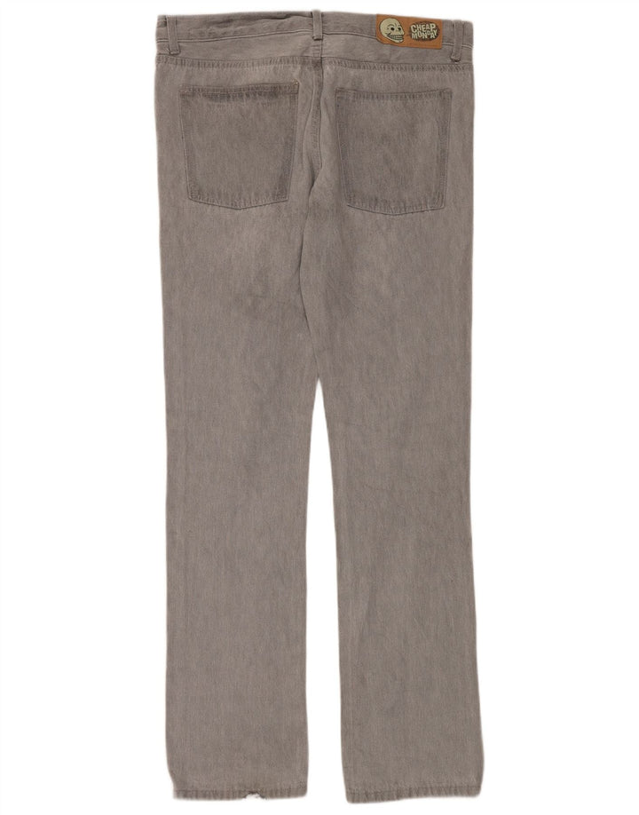 Jeans dritti da uomo economici Monday W33 L34 cotone grigio