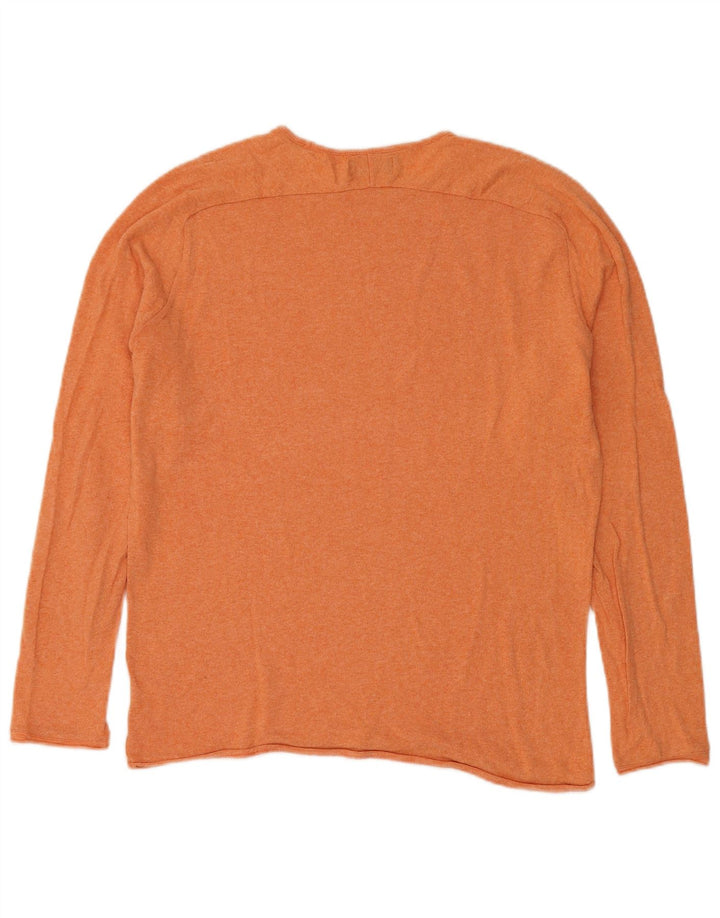 Maglione maglione girocollo da uomo Zara grande arancione