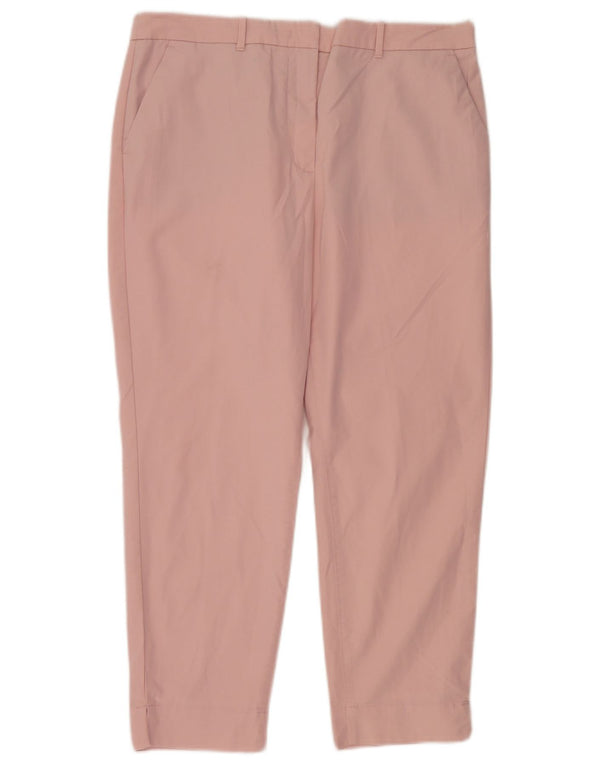 Pantaloni chino affusolati da donna Marks & Spencer UK 14 Large W34 L26 Rosa