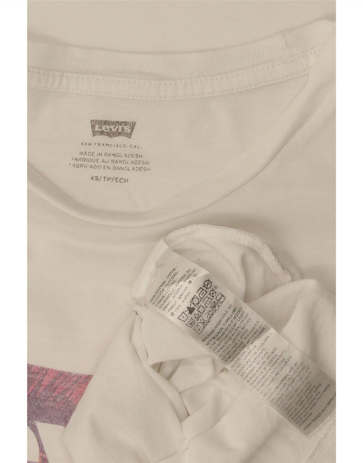 T-shirt grafica da uomo Levi's Top XS in cotone bianco