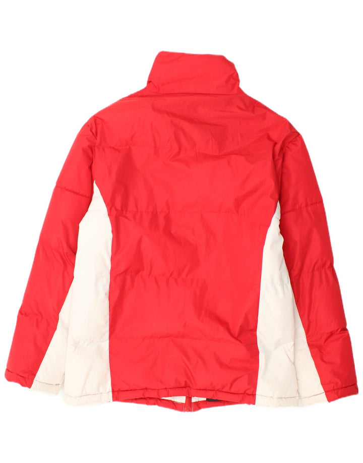 Giacca imbottita da donna Active EU 40 Poliestere color block rosso medio