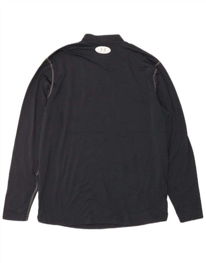 UNDER ARMOUR Maglia Cold Gear da uomo a maniche lunghe grande in poliestere nero