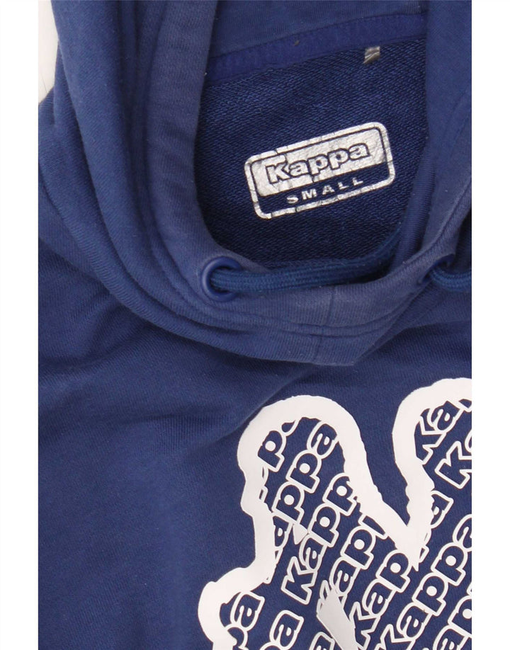 Felpa con cappuccio grafica da uomo Kappa Small Blue Colourblock