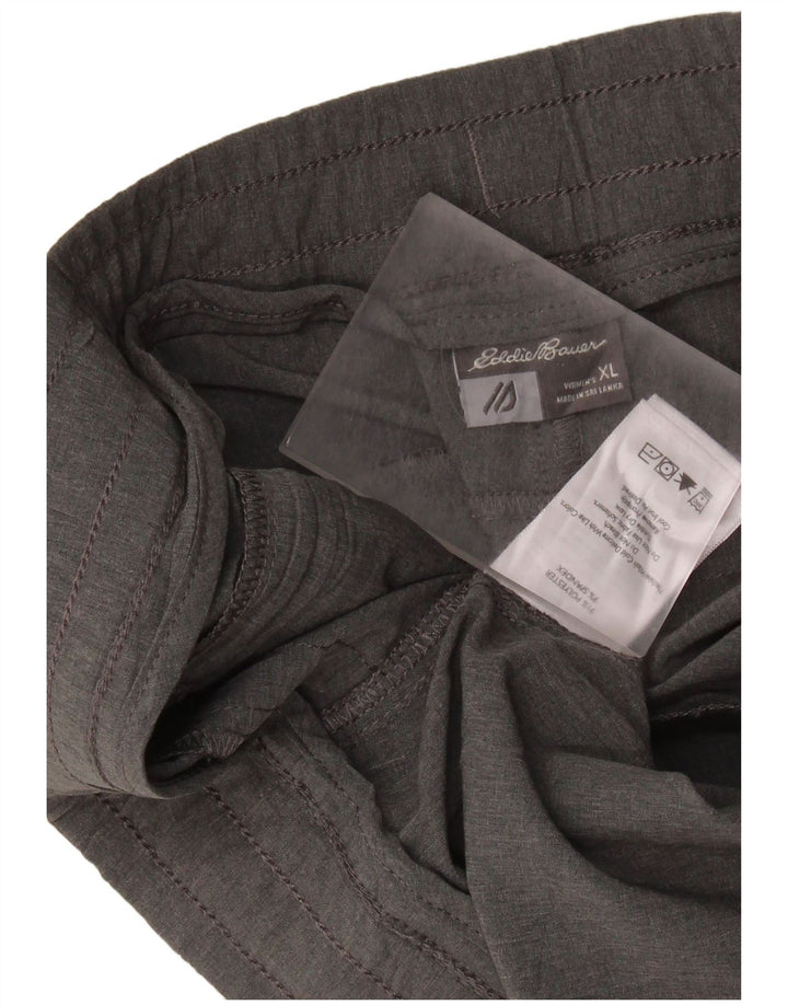 Pantaloni da tuta Capri Cargo da donna Eddie Bauer UK 18 XL Poliestere grigio
