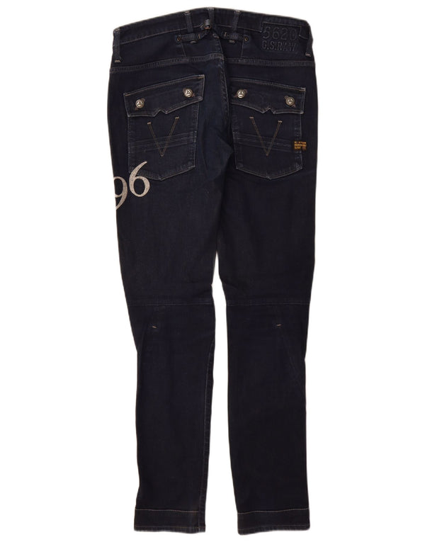 Jeans affusolati con grafica da donna G-Star W29 L32 cotone blu navy