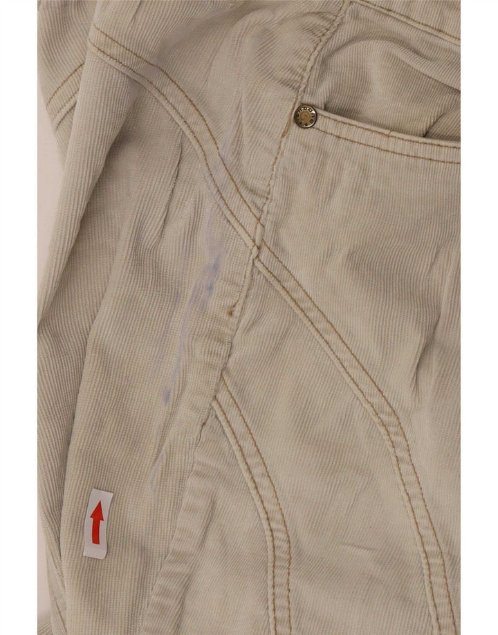 Pantaloni di velluto a coste svasati da donna Fishbone W27 L32 Beige