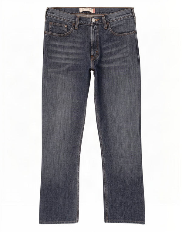Levi's Uomo 527 Jeans Bootcut Bassi W34 L29 Blu