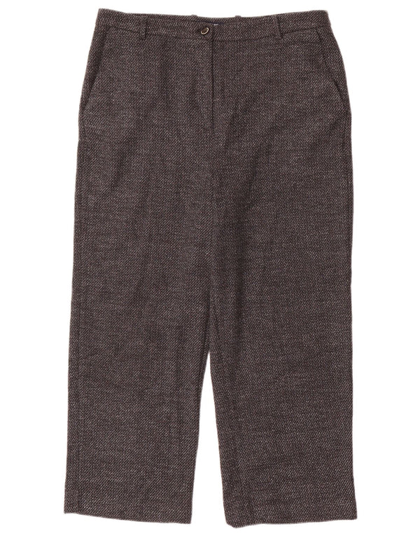 Pantaloni corti vestibilità ampia da donna Zara EU 40 medio W30 L23 poliestere grigio