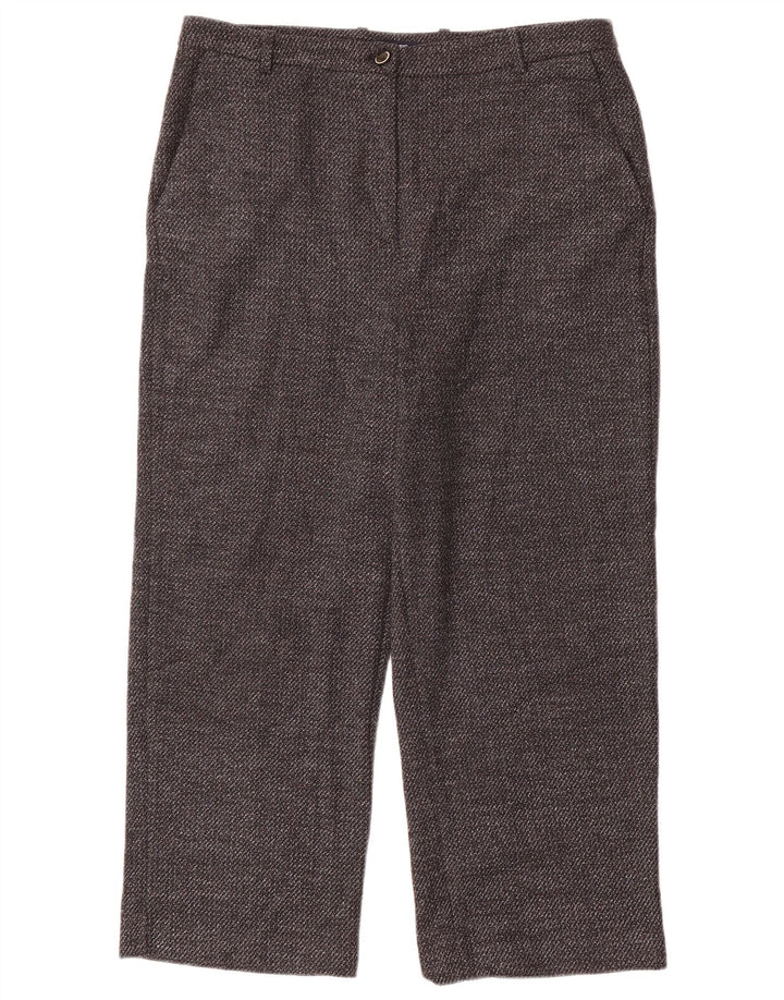Pantaloni corti vestibilità ampia da donna Zara EU 40 medio W30 L23 poliestere grigio