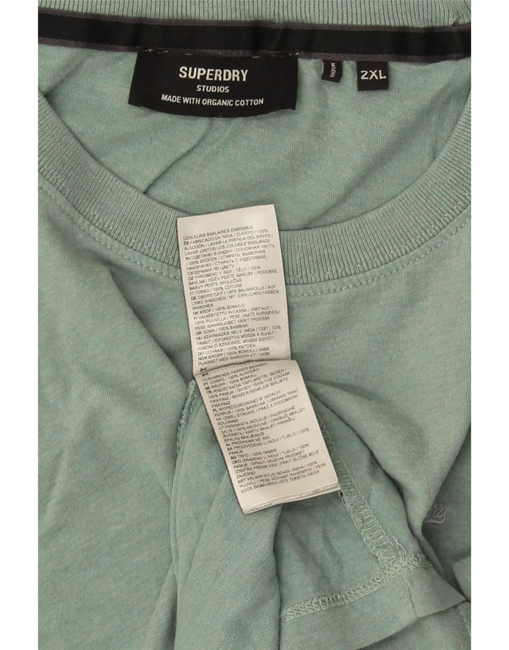T-shirt da uomo Superdry Top 2XL in cotone verde