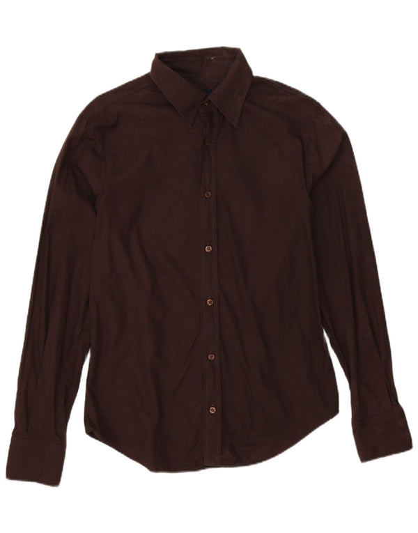 Camicia da donna Just Cavalli UK 14 Cotone marrone medio