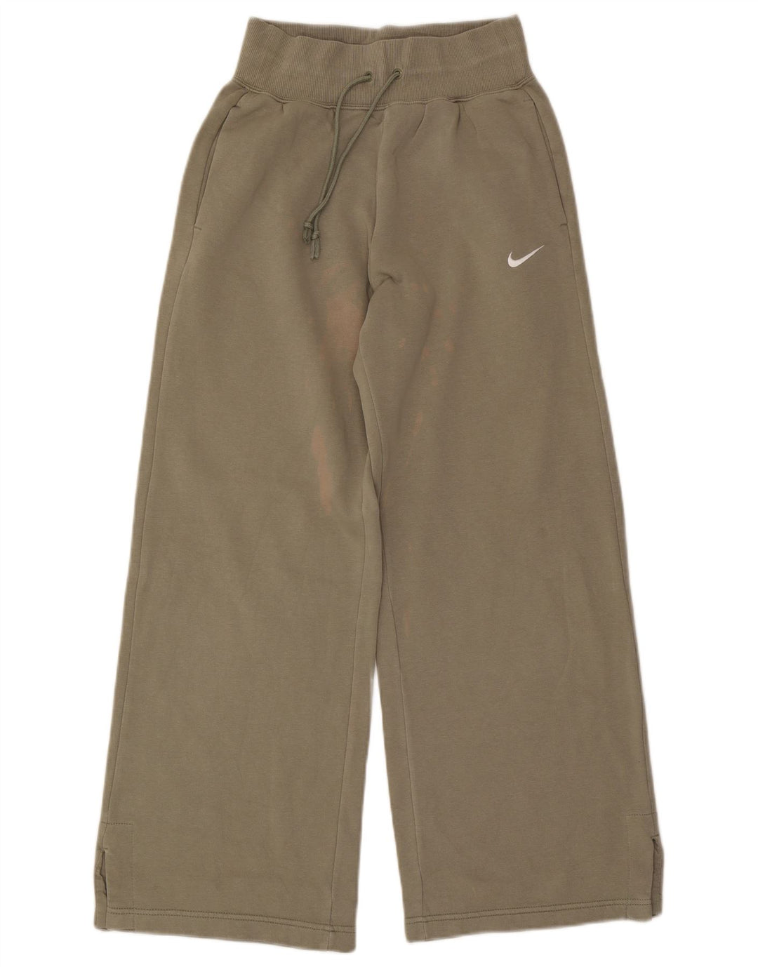 Pantaloni della tuta da donna Nike UK 10 piccoli in cotone kaki