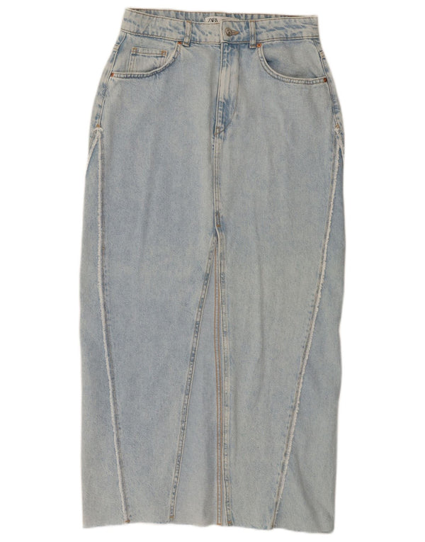 Gonna di jeans Zara da donna media W28 blu