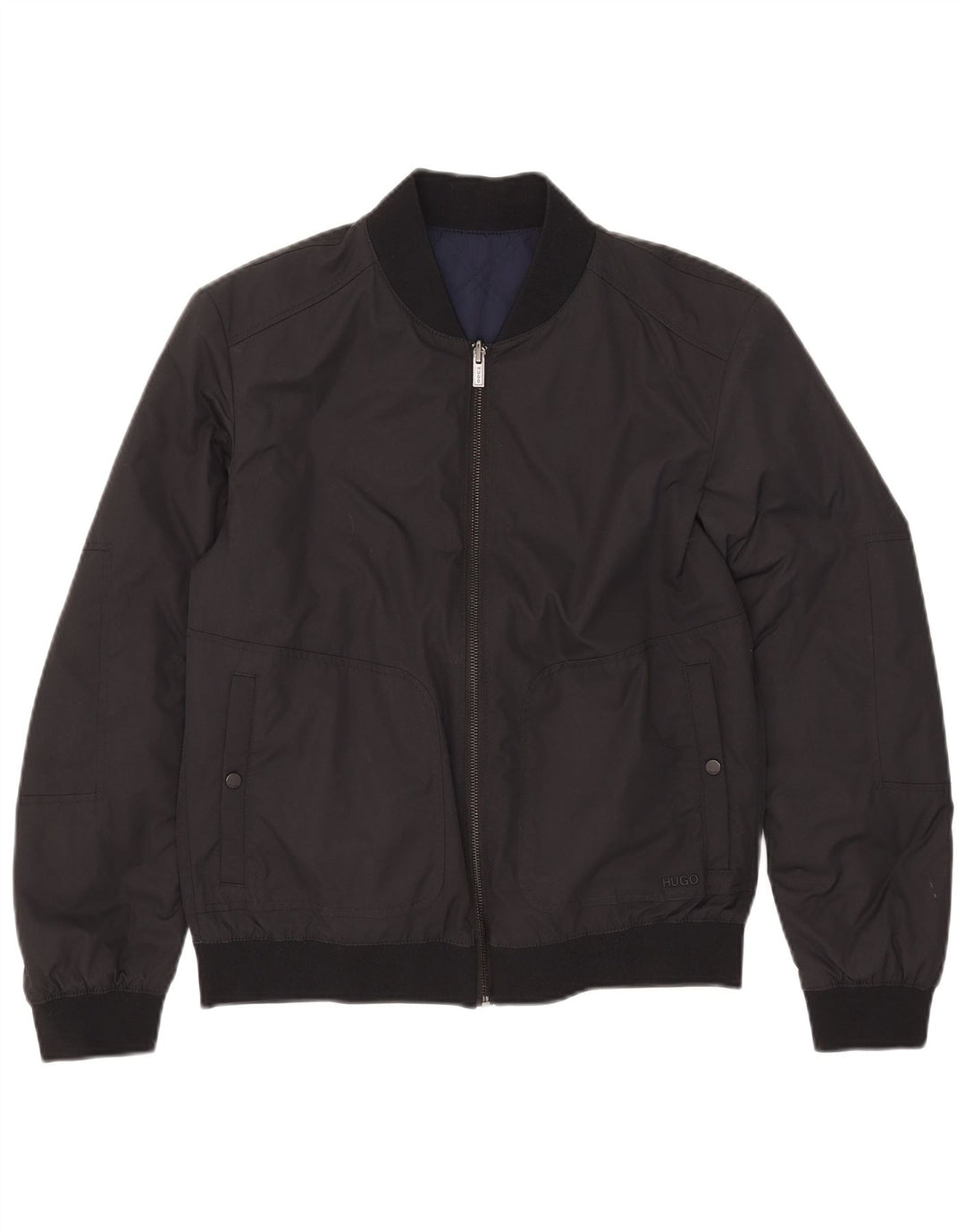 Giacca reversibile da uomo Hugo Boss UK 36 Small Nera in poliammide
