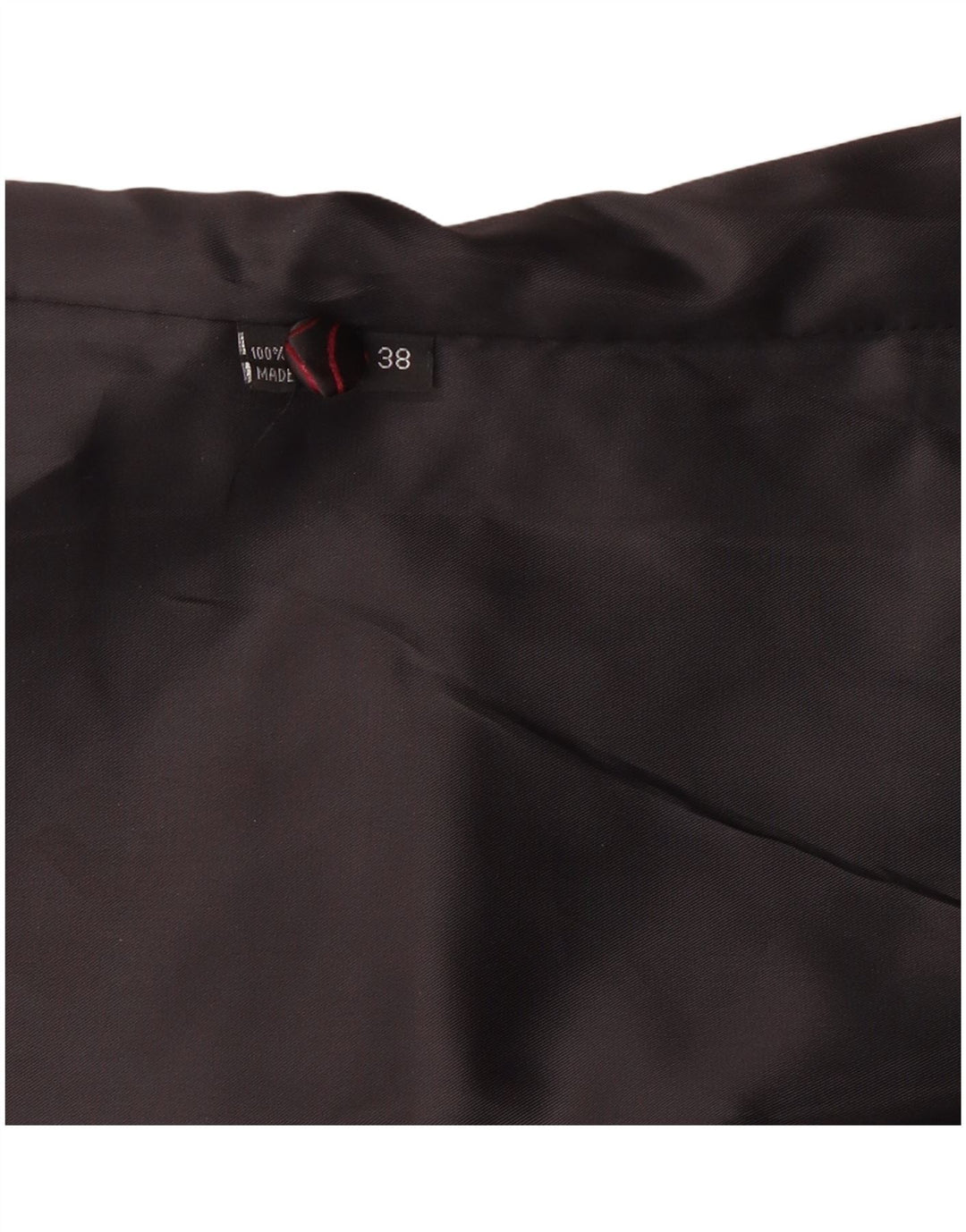 Gilet da donna vintage EU 38 poliestere medio nero con motivi cachemire