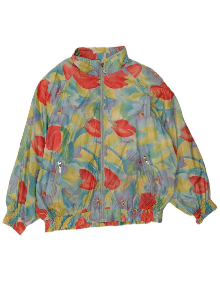 Giacca da tuta oversize da donna Perry IT 44 Blu medio floreale