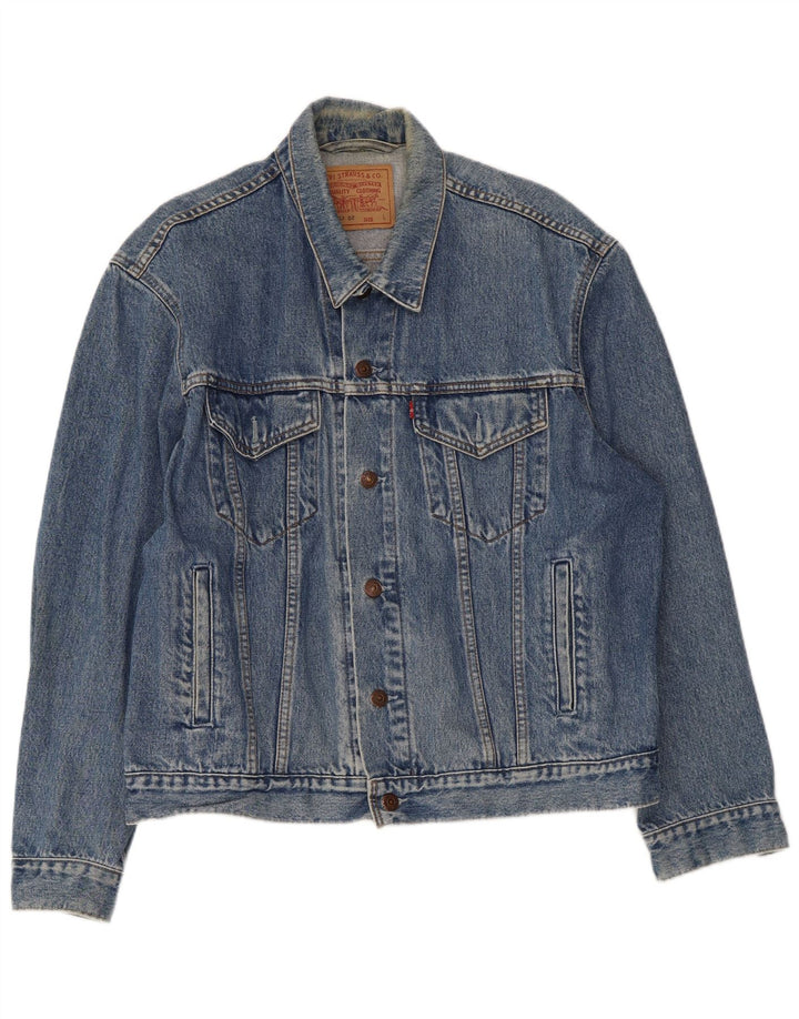 Giacca di jeans da uomo Levi's UK 40 grande blu