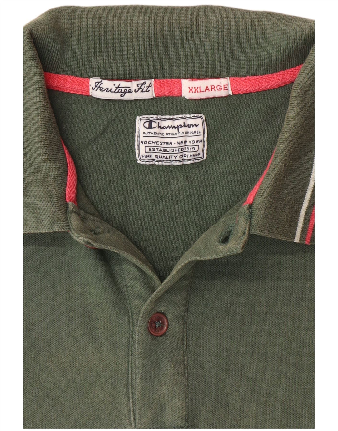 Polo da uomo CHAMPION Heritage Fit 2XL Verde