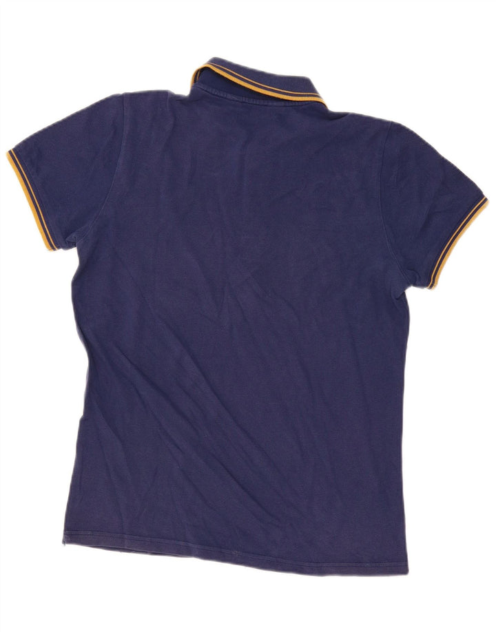 Polo Kappa Uomo Media Cotone Blu Navy