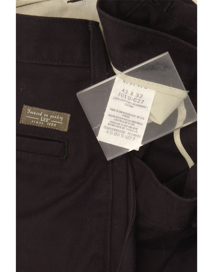 Pantaloni chino da uomo LEE W42 L32 in cotone blu navy