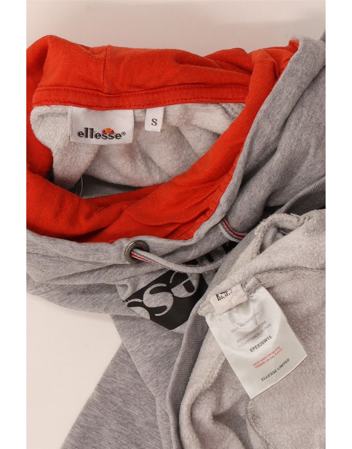 Felpa oversize con grafica da donna Ellesse, maglione UK 10, piccola grigia chiazzata