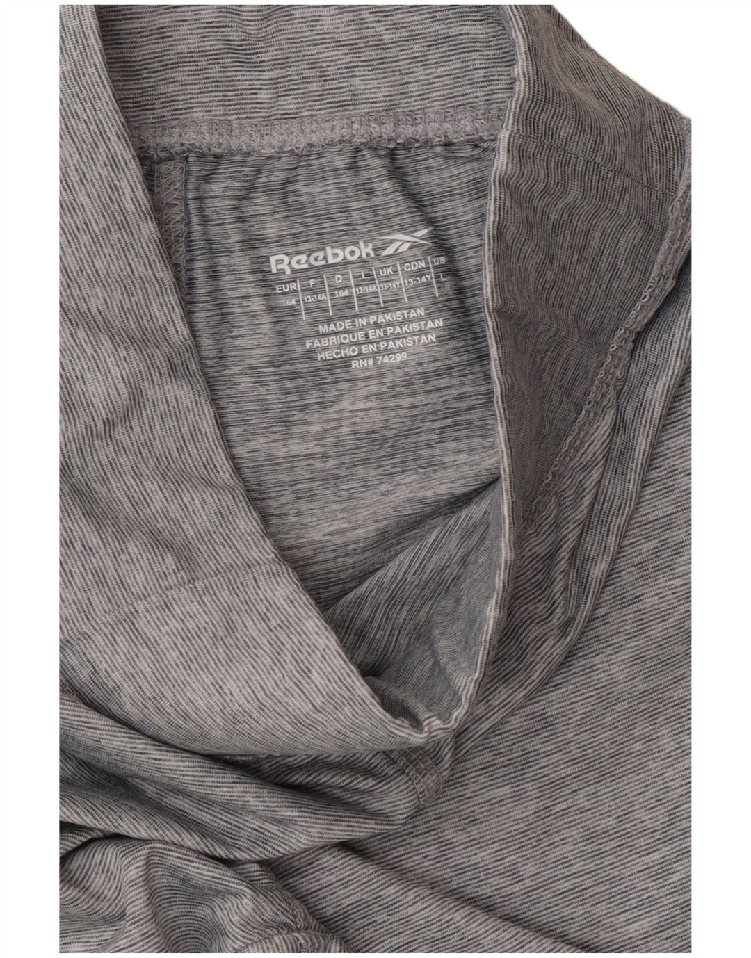 Leggings REEBOK per ragazze 13-14 anni Poliestere color block grigio