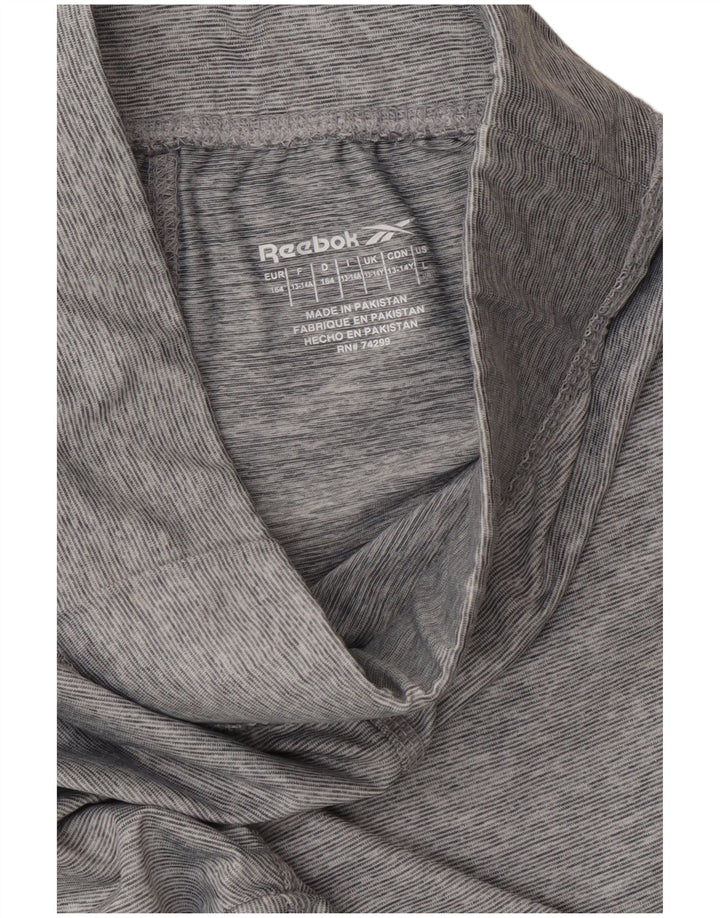 Leggings REEBOK per ragazze 13-14 anni Poliestere color block grigio