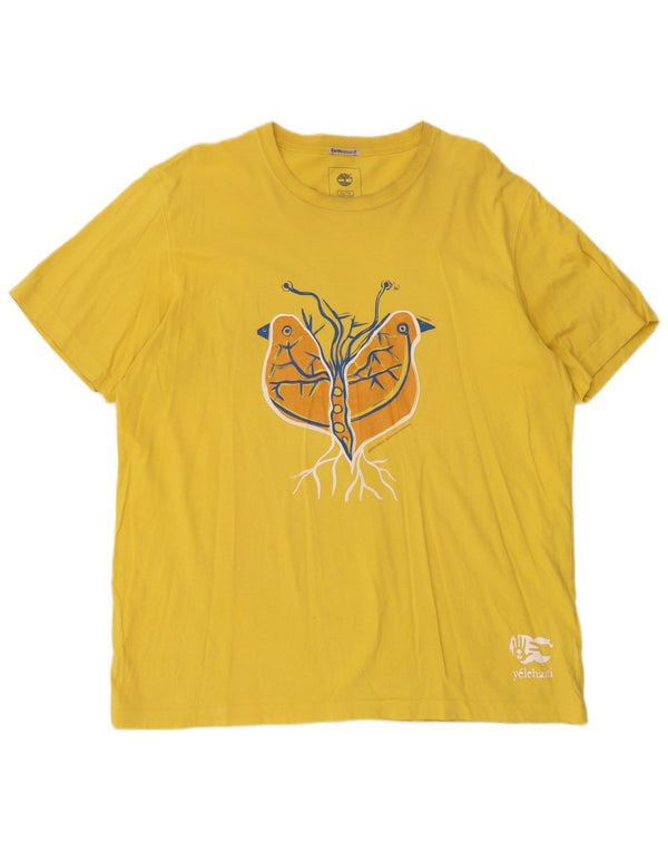 T-shirt grafica da uomo Timberland Earthkeepers vestibilità regolare XL gialla