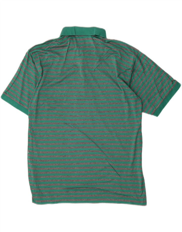 Polo da uomo CACHAREL piccola in cotone a righe verdi