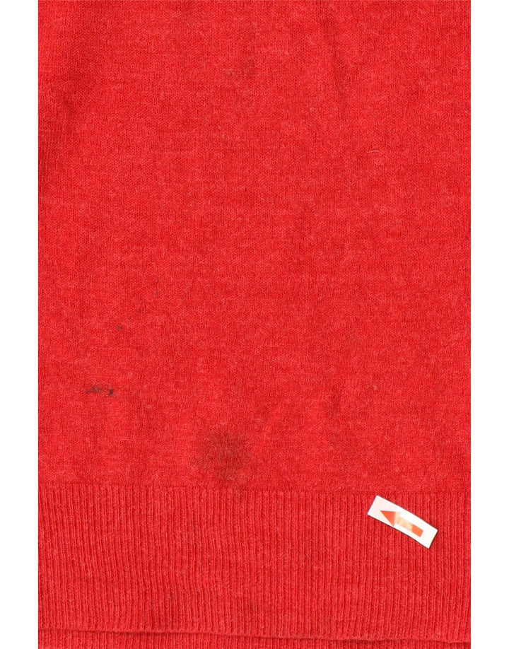 Maglione da uomo con scollo a V Marks & Spencer grande acrilico rosso