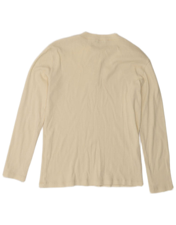 Maglia Bambino Benetton Manica Lunga 13-14 Anni XL Cotone Beige