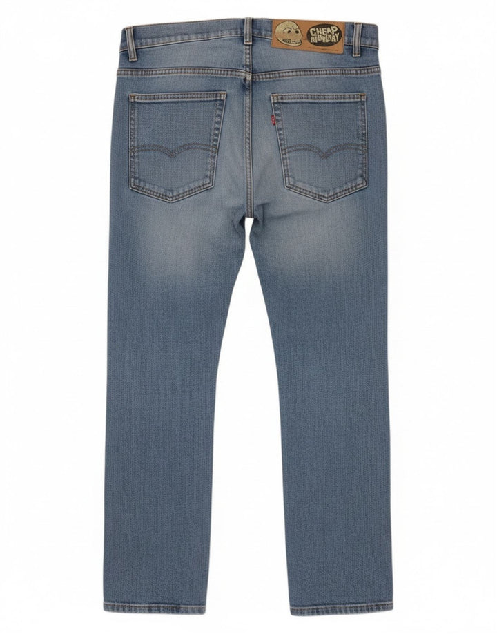 Jeans dritti da uomo economici Monday W36 L27 cotone blu