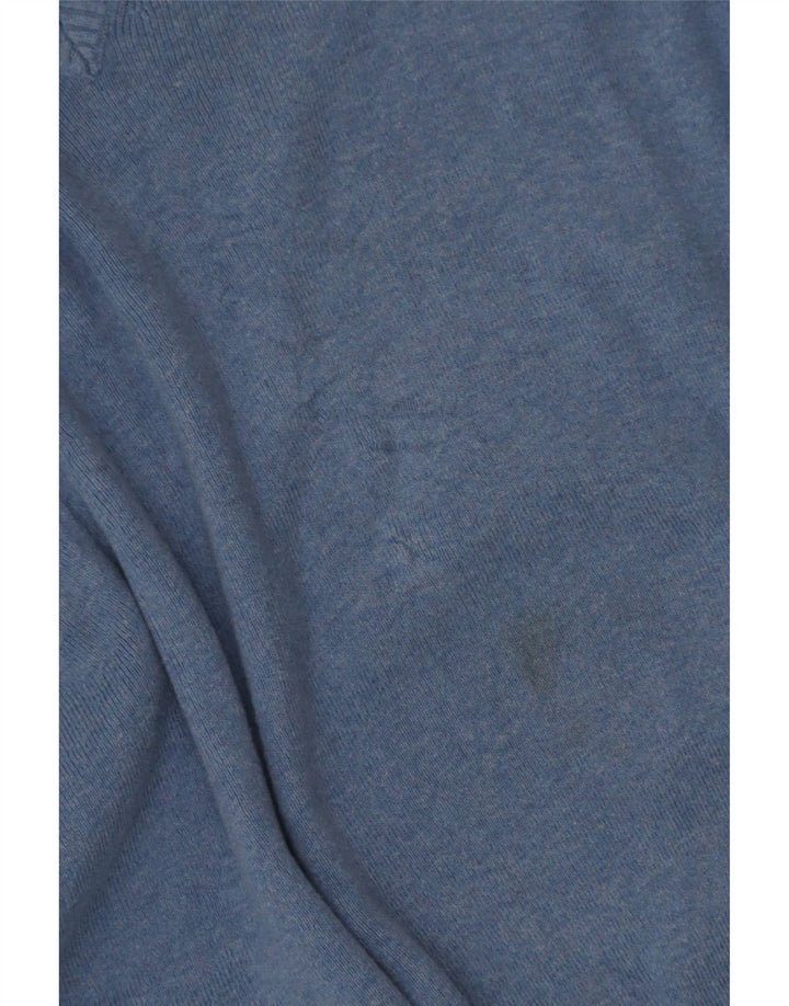 Maglione maglione con scollo a V da uomo Calvin Klein grande cotone blu